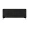 Armen Living Legend Black Glaze Ash Veneer 6 Drawer Dresser with Metal Legs LCLEDRBL - alternate 1